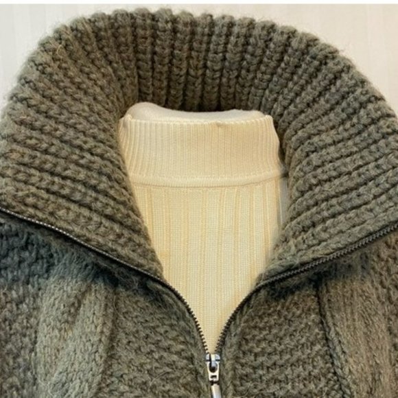 💕 Elsamanda Italian Anthropologie Dolman Cardigan Sweater Alpaca Wool Knit - Picture 4 of 8